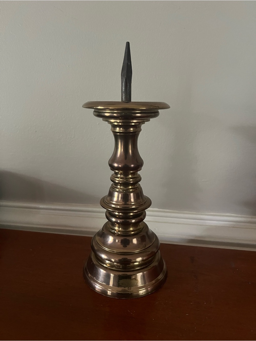 Vintage Baldwin Brass Pricket Candle  Holder